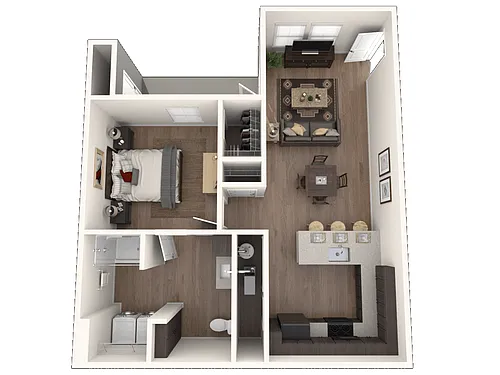 Floor plan 1 Bedroom