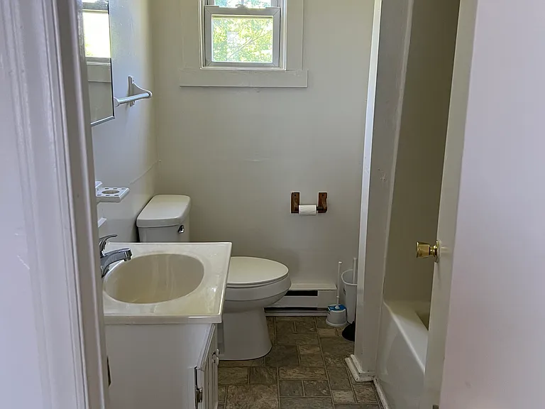 Bathroom with storage space