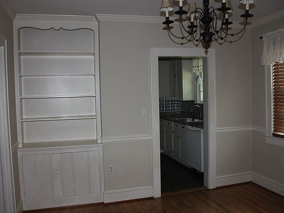 Dining room with built in hutch