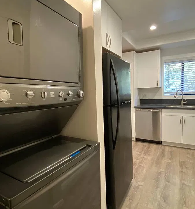 Washer and dryer in the unit