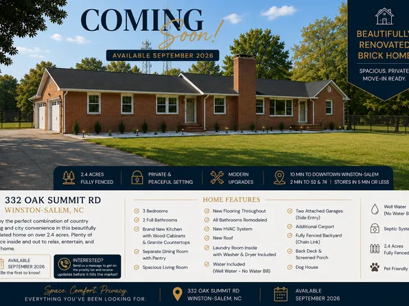 332 Oak Summit Rd, Winston Salem, NC 27105