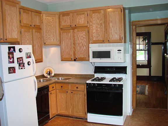 new cabinets, countertops, cork flooring, etc.