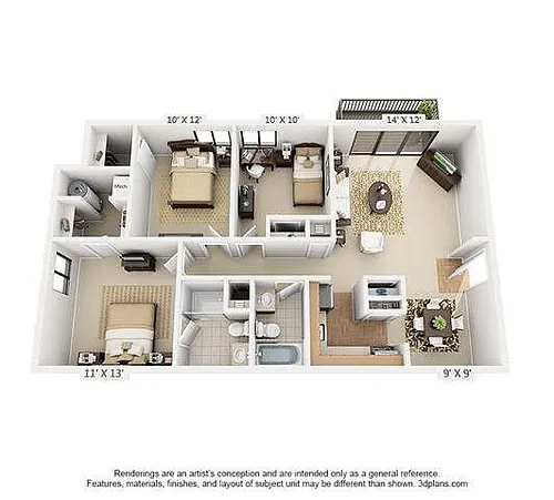 Floor plan 3A