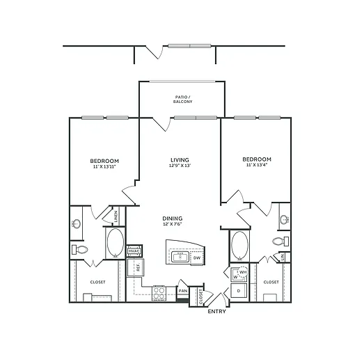Floor plan B1 Renovated