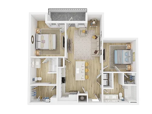 Floor plan 2br Loft