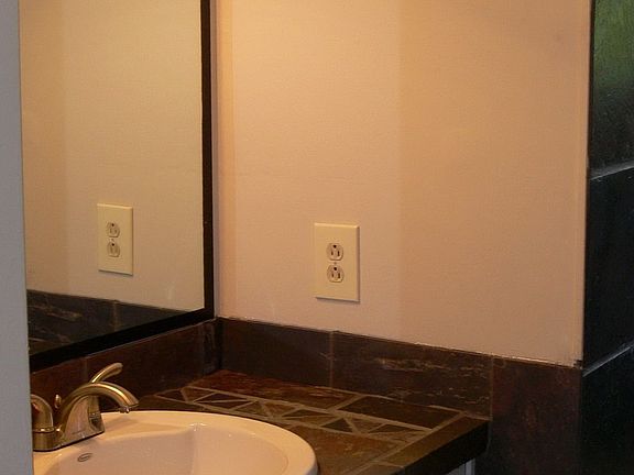 Master bath in slate