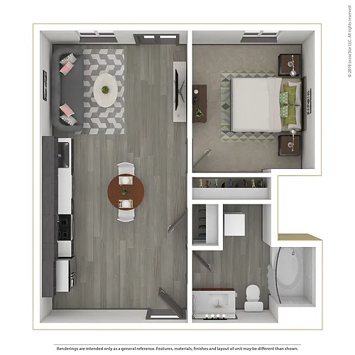Floor plan Landing D