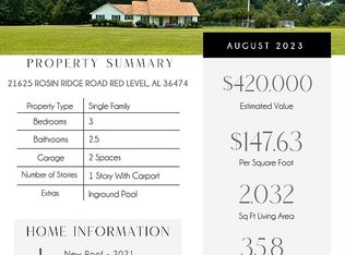 21625 Rosin Ridge Rd, Red Level, AL 36474