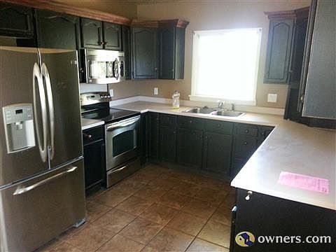 Kitchen with stainless steel appliances