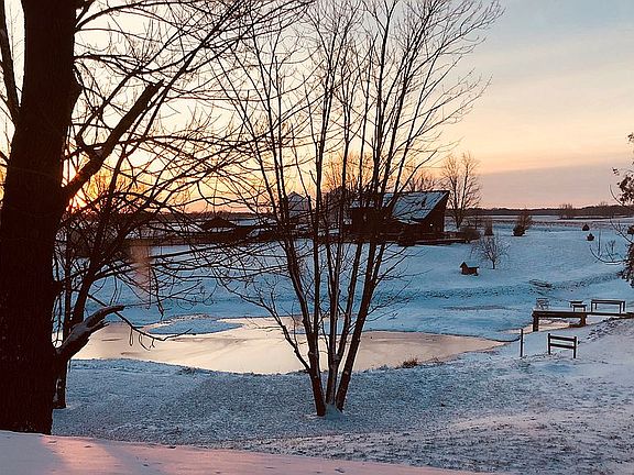 View from upstairs bedroom