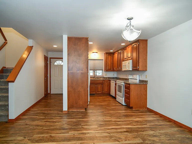 Dinette Kitchen Front Hall and stairway