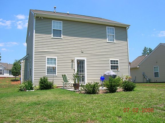 sunny backyard with nice patio