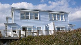 House viewed from beach