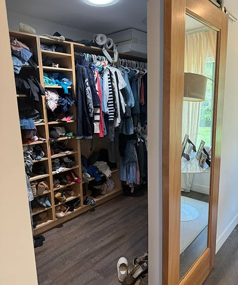 Primary walk-in closet