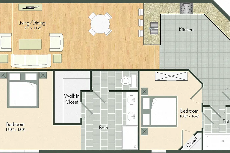 Aqua Via Apartments — Photo 32