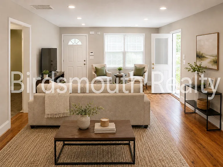 2662 White Oak Front living room. AI generated interior design