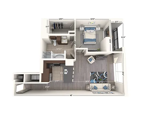 Floor plan A1D