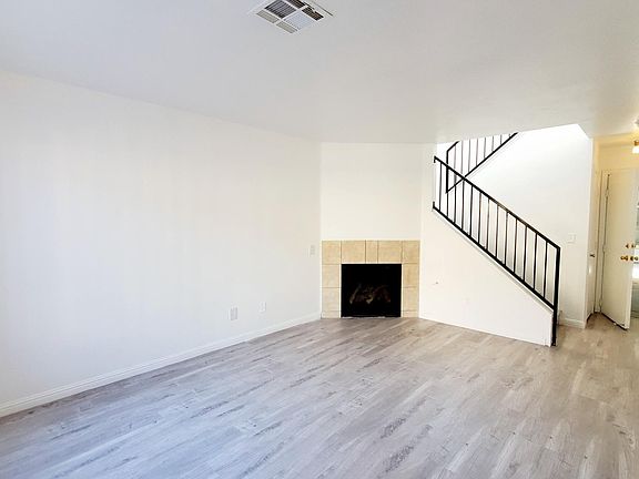 living room with fireplace