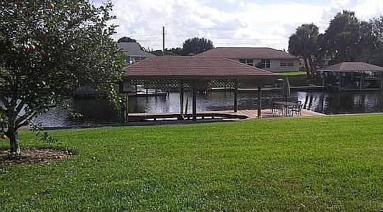Boat house/lift & large deck