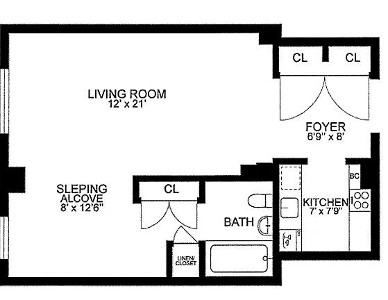 2nd image of 100 W 57th St #15B