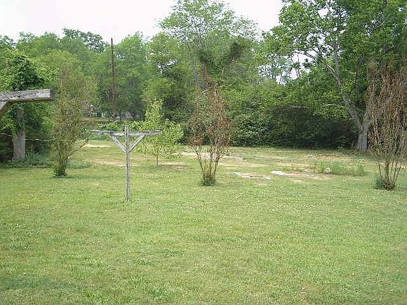 rear yard - 250' deep