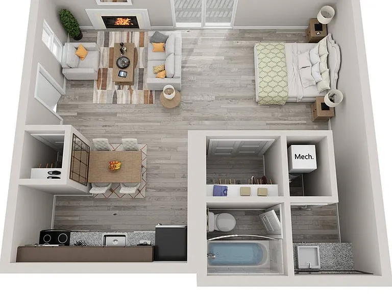 Studio floorplan Studio floorplan
