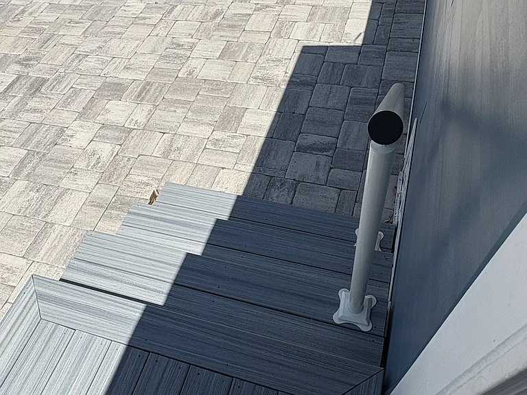 Back patio stairs