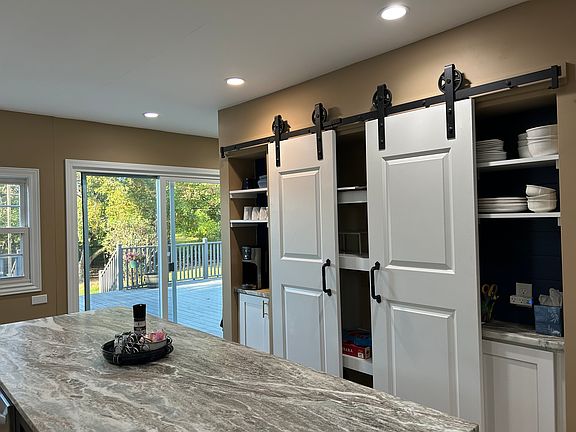 Kitchen pantry an patio slider