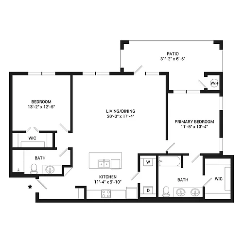 Floor plan Lockhart