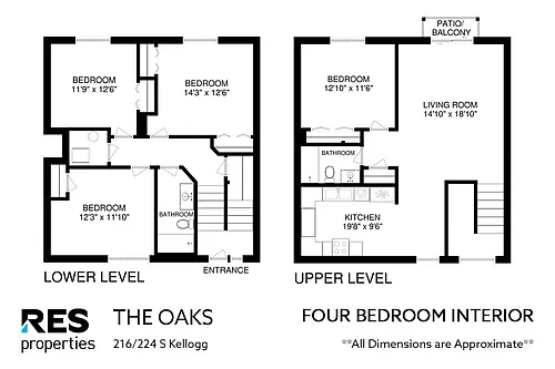 Floor plan 4 Bedroom Large