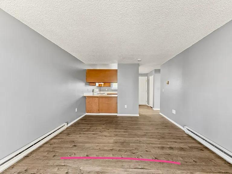 Spacious living room and new paint