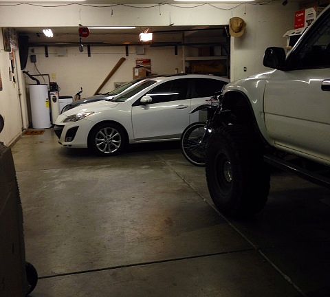 Huge garage and shop area.
