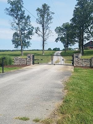 Gated entrance to property.
