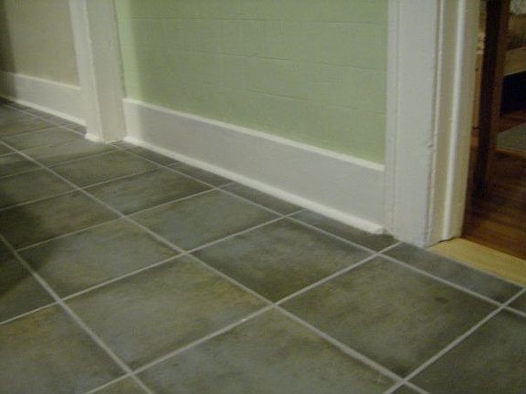 Tile floors, both stories