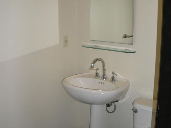 Bathroom with pedestal sink