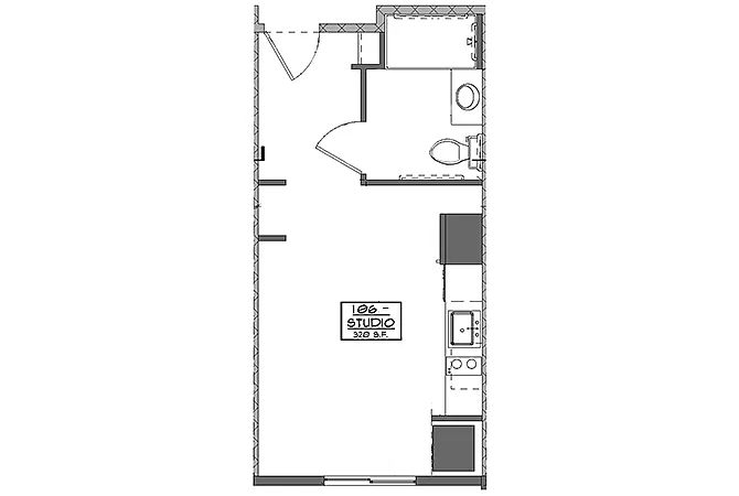 Floor plan Studio