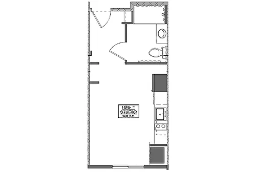 Floor plan Studio
