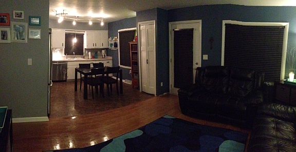 Open concept living room.