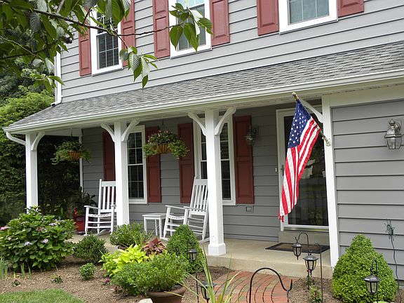 Inviting front porch