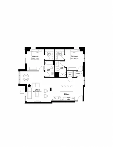 Floor plan B10B