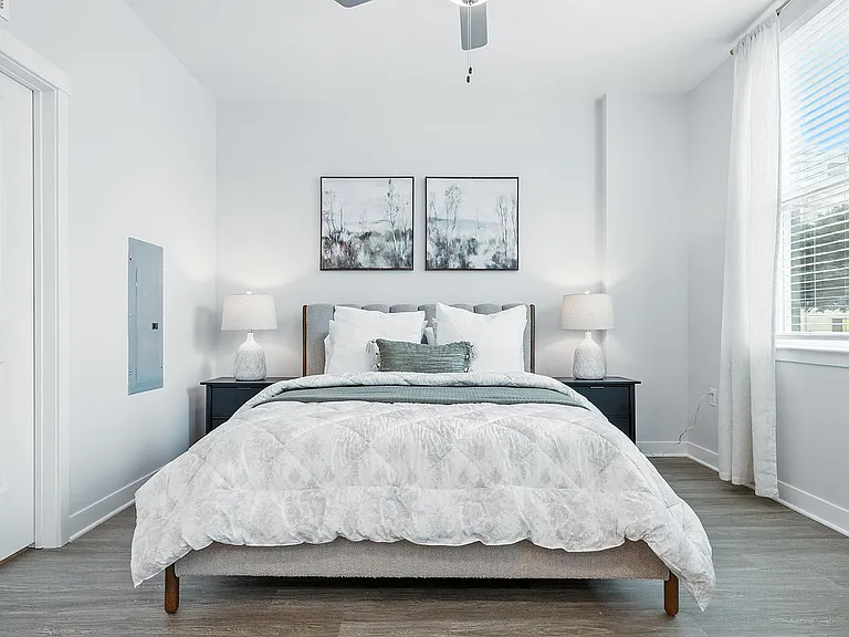 Bright & Neutral Colored Bedroom
