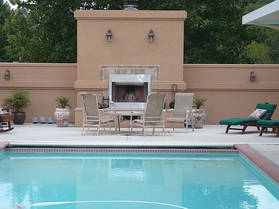 Outside Fireplace - party gathering place!