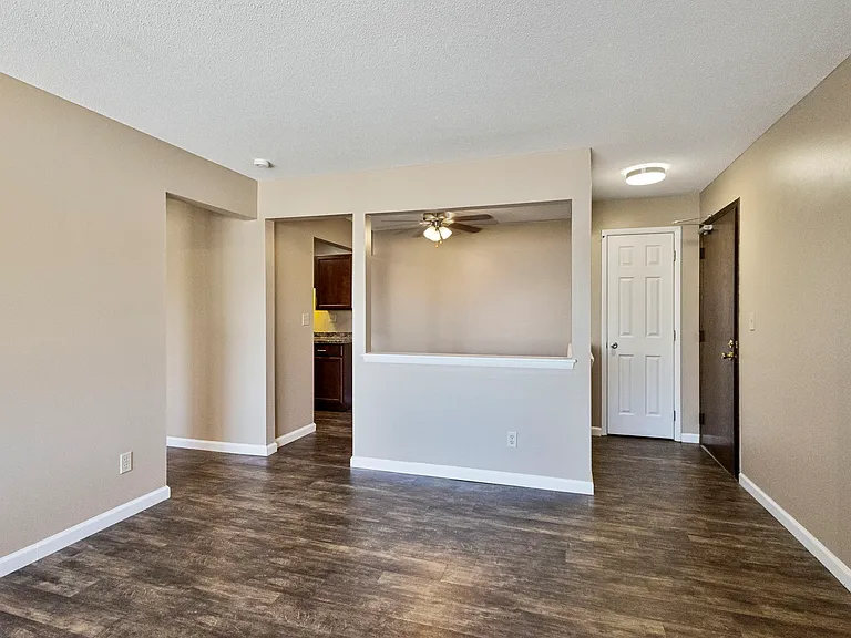 Living room with LVP flooring