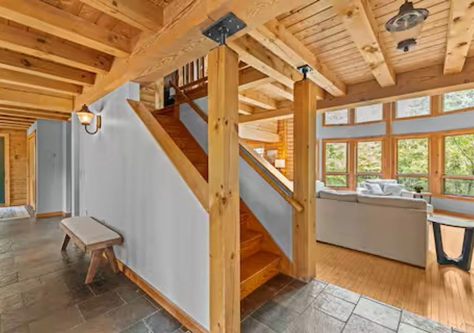 Large Log Cabin in Hinesburg - 448 Dynamite Hill Road — Photo 2