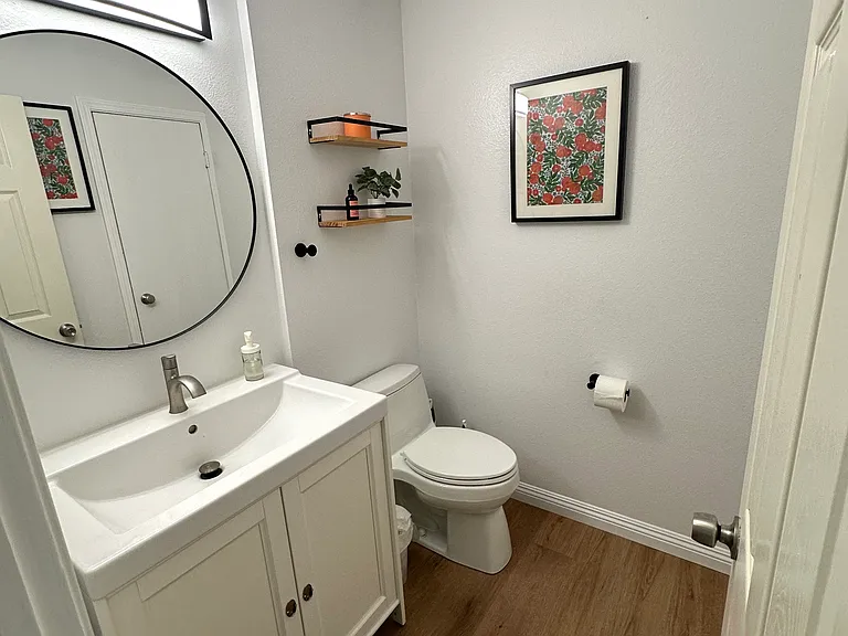 Shared powder room
