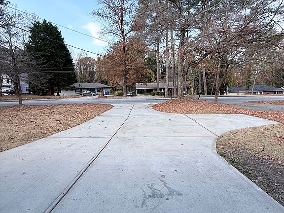 Plenty of space for driveway