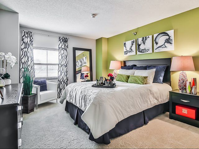 Large windows in every bedroom