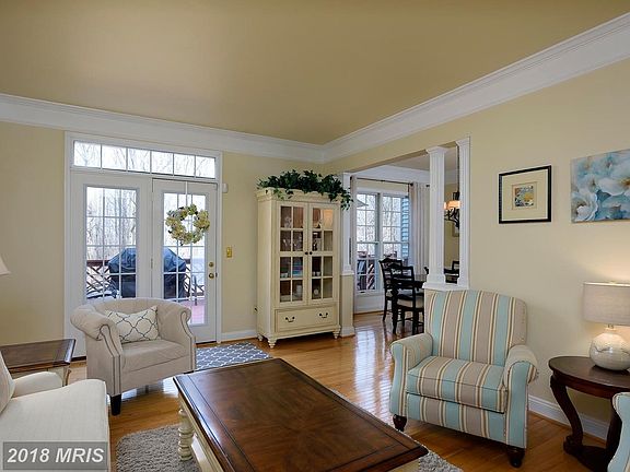 Living Room w/French door to Deck