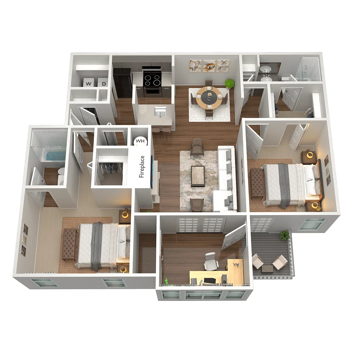 Floor plan B3 - Northside