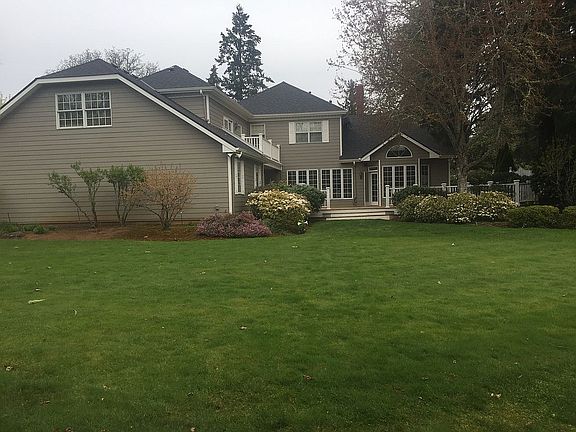 Back yard view from sport ct
